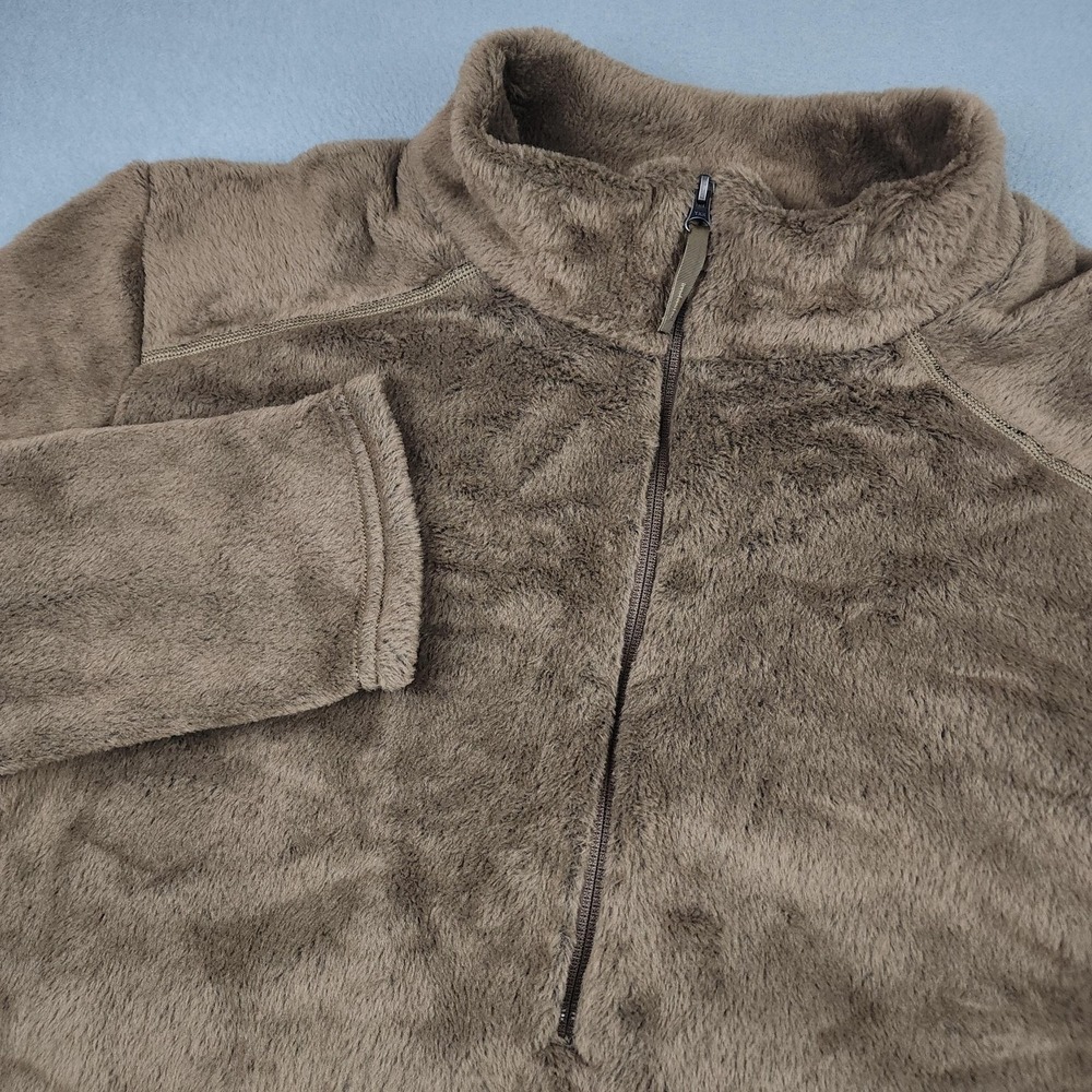 Polartec Thermal Pro Jacket Mens XLT Brown 1/2 Zip Fleece PCU Level 3 NWT